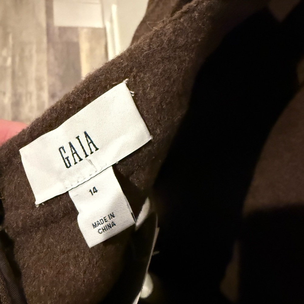Gap x Cult Gaia Brown Wool Mini Dress - Picture 7 of 8